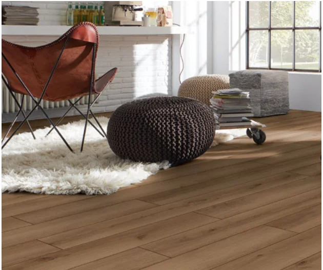 KRONOTEX Tuscany Oak Brown, D81592, shown in a room