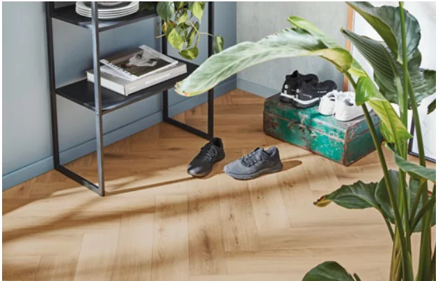 KRONOTEX Pisa Oak, D3861, shown in a room
